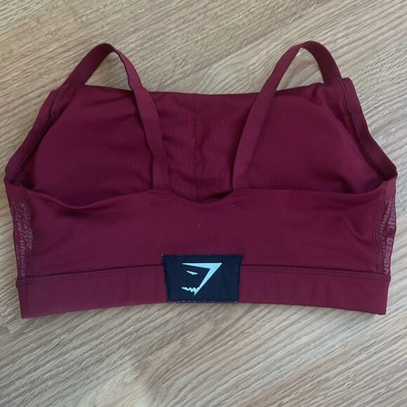 Gymshark Combat Sports Bra in Claret - Picture 5 of 5